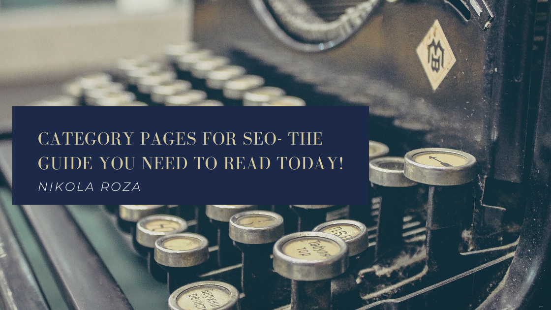 Category Pages for SEO